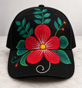 Hand Painted Floral Mexican Cap