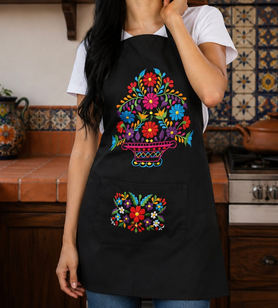 Mexican Artisanal Embroidered Apron