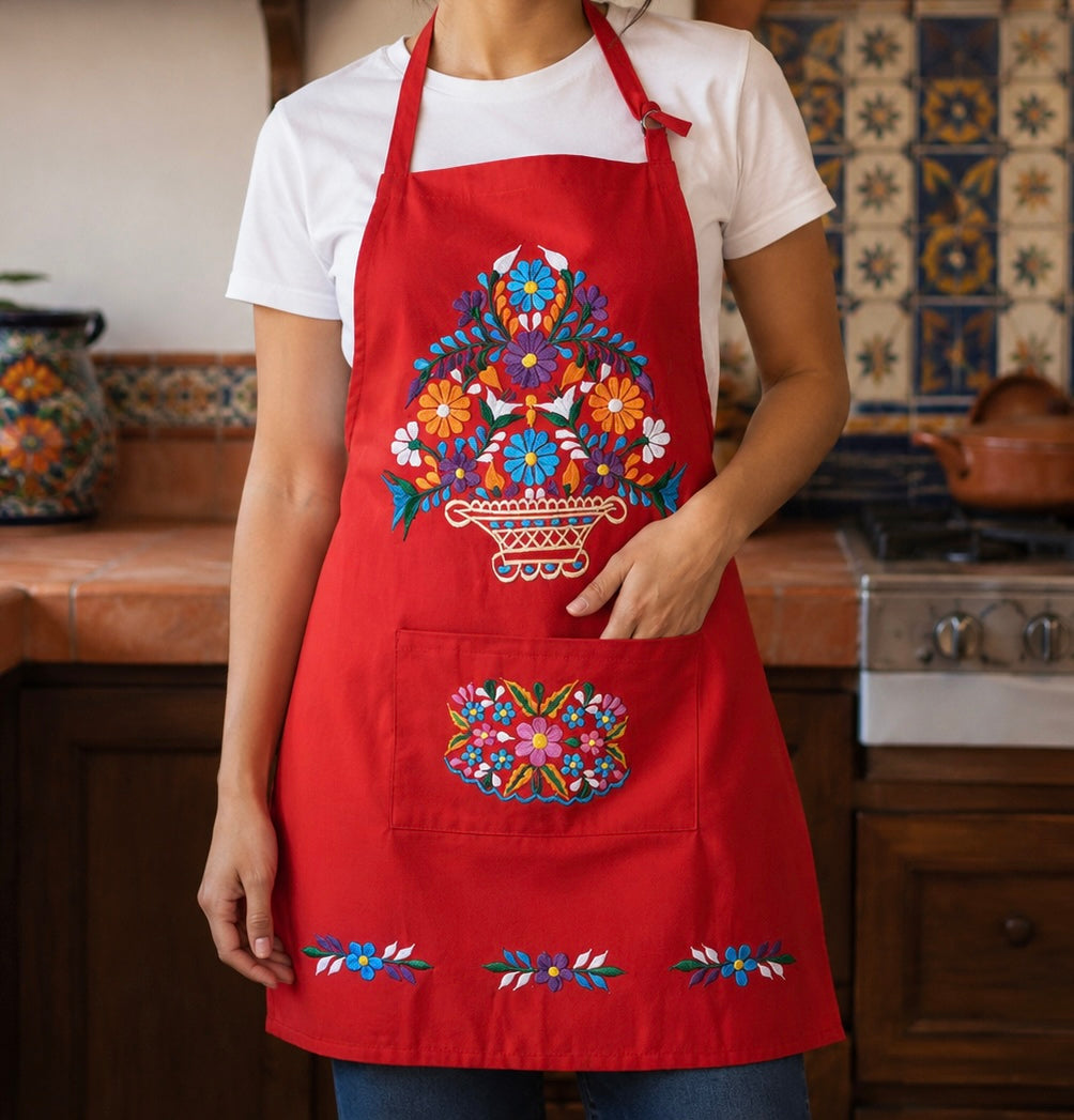 Mexican Artisanal Embroidered Apron