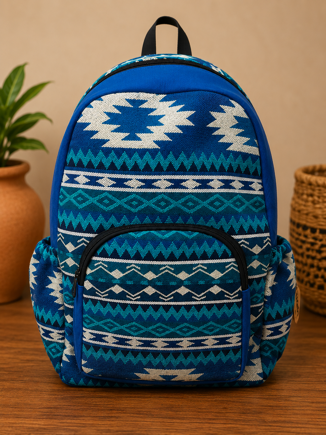 Large Tribal Striped Ecuadorian Backpacks