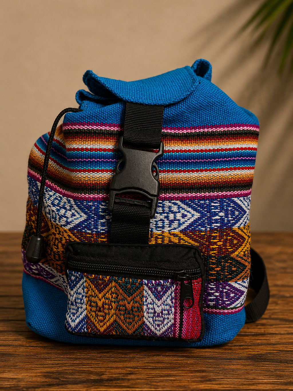 Mini Peruvian Tribal Striped Backpack