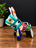 Talavera Mini Donkey - Sugar Skull Design