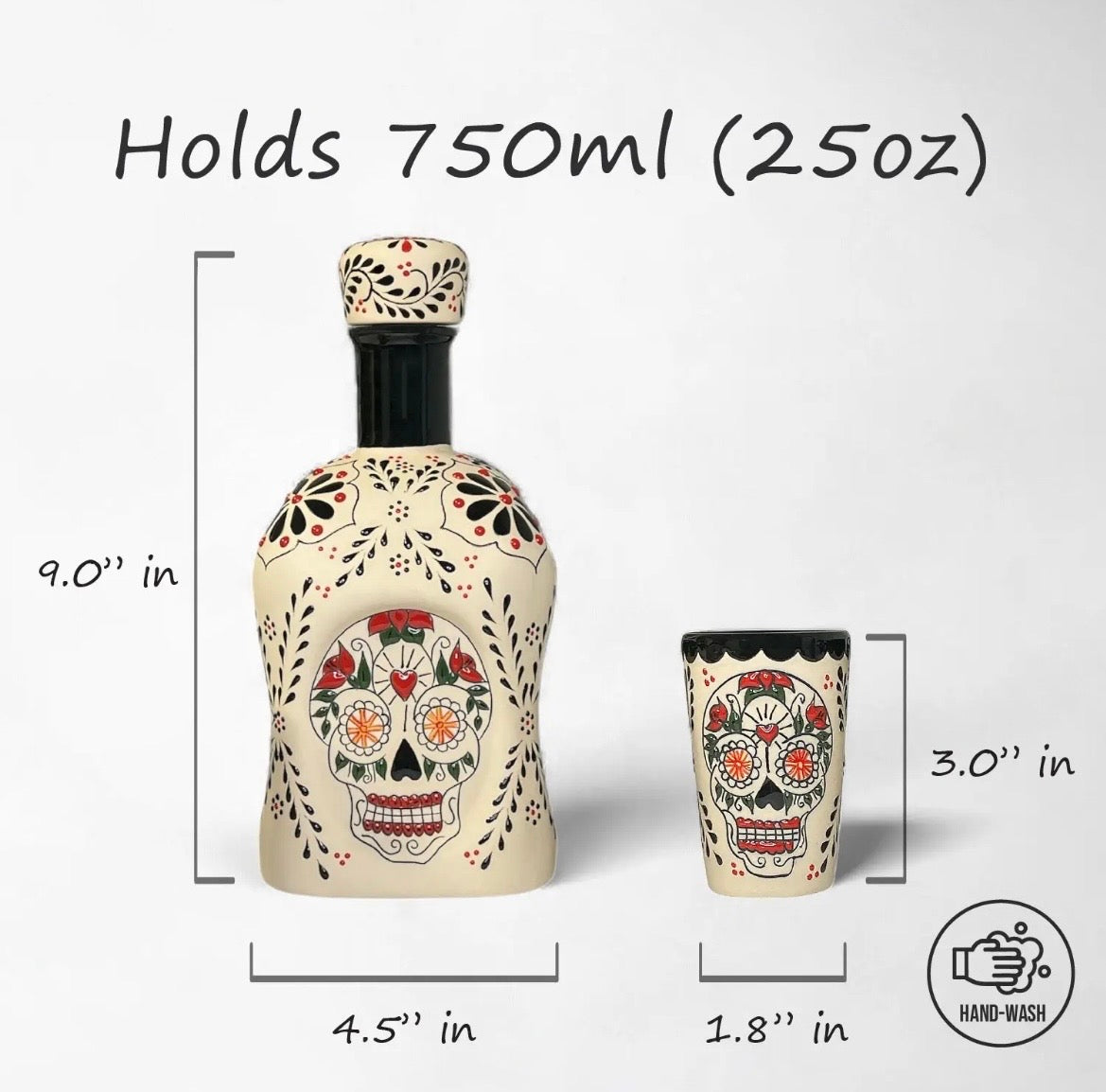Catrina - Tequila/Mezcal Decanter Set