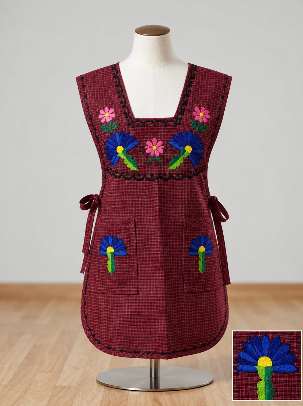 Traditional Mexican Embroidered Apron
