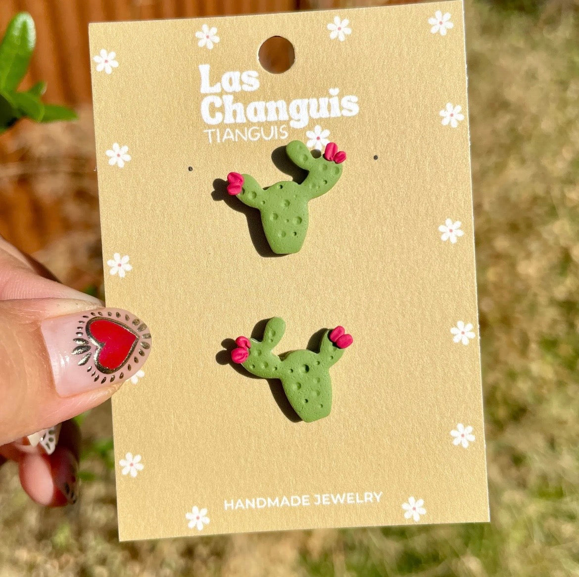 Mexican Nopalito Stud Earrings