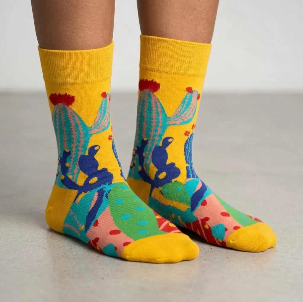 Cactus Desert Novelty Socks