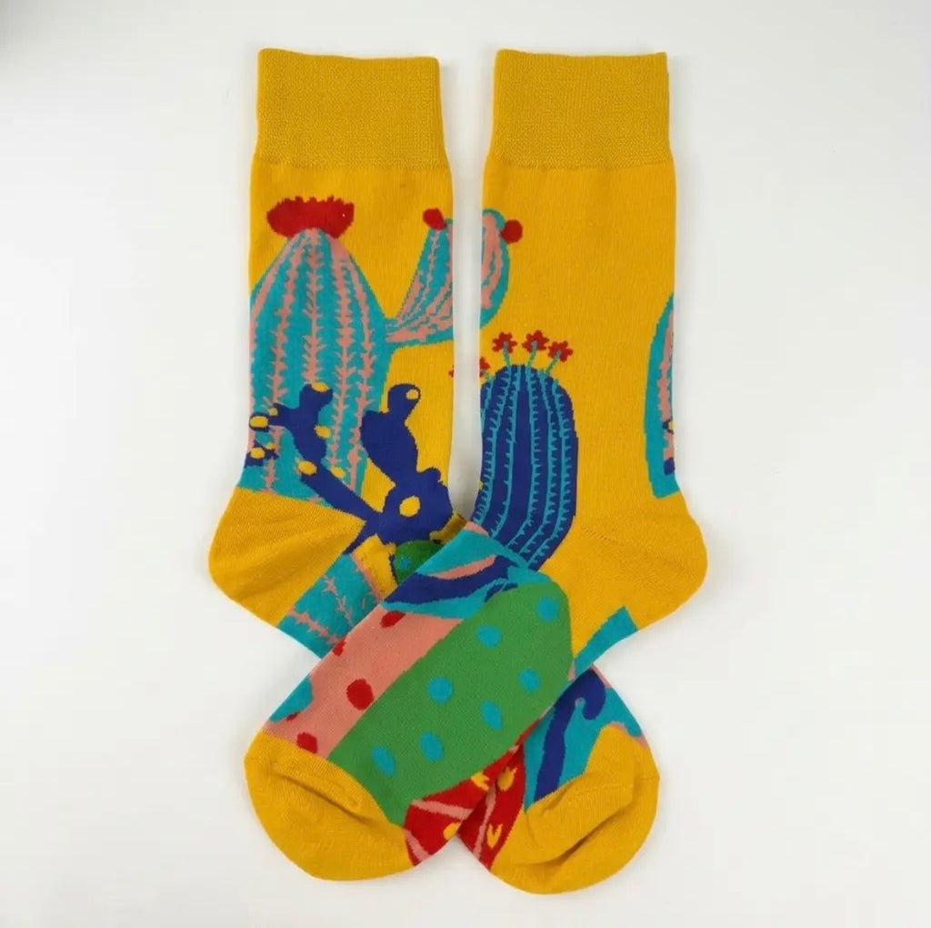 Cactus Desert Novelty Socks