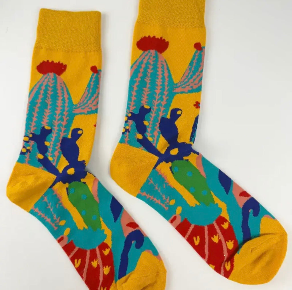 Cactus Desert Novelty Socks