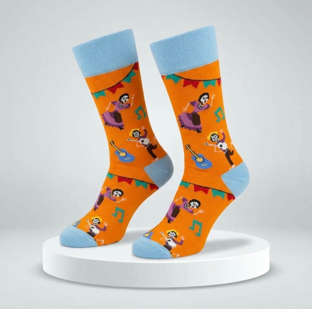 Day of the Dead Dancing Skeleton Socks