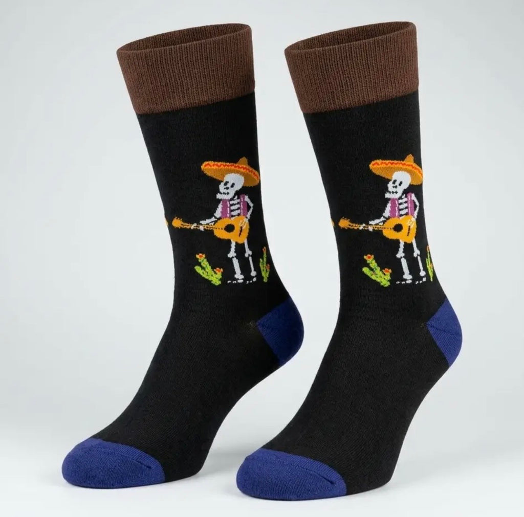Day of the Dead Mariachi Skeleton Socks