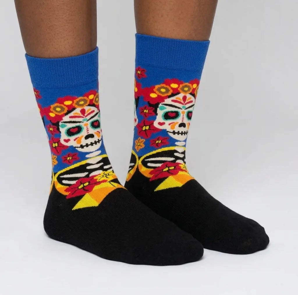 Mexico Sugar Skull Skeleton Socks